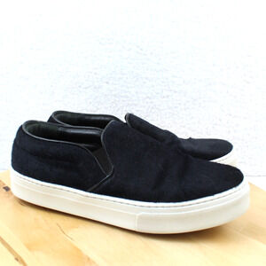 Celine Sneakers 38.5 Womens 8.5 Black Pony Hair Slip On Minimalist Luxe Designer